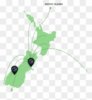 Kit Homes Nz, Fiji, Rarotonga And The Pacific Islands - Hi Res Outline Maps Of New Zealand