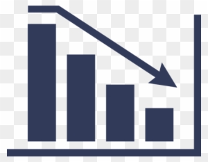 Bars Decrease Drop Arrow - Chart