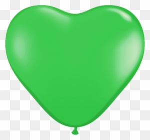 Green Balloons In Heart Shape