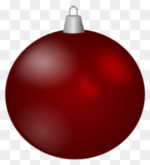 Free To Use Public Domain Christmas Clip Art - Red Christmas Ornament Clipart