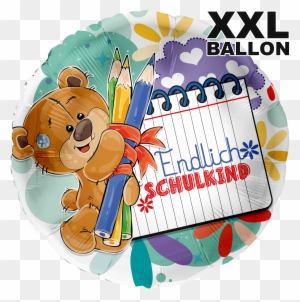 Xxl Folienballon "bär Endlich Schulkind" - Toy Balloon