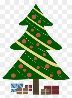 Where To Download Free Clip Art Of Christmas Trees - Christmas Tree Cartoon With Presents