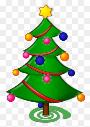 Clipart - Merry Christmas Tree Drawing