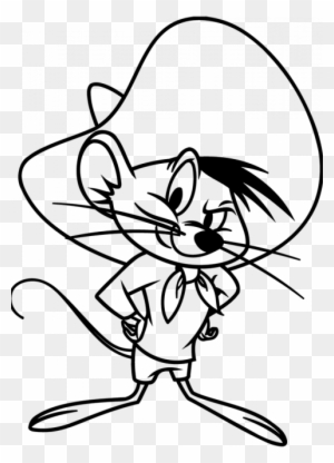 Cute Porky Pig Looney Tones Coloring Pages - Speedy Gonzales Coloring