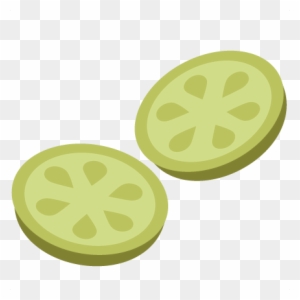 Cucumber Slices Svg File For Scrapbooking Cardmaking - Clip Art Pickle Slice  - Free Transparent PNG Clipart Images Download