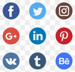 Social Network Logo Collection - Social Media Icons Blue