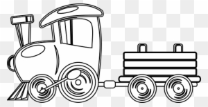 Train Travel Transportation Railway Journe - Train Clipart Black And White Png