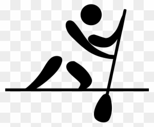 Olympic Sports Canoeing Flat Water Pictogram