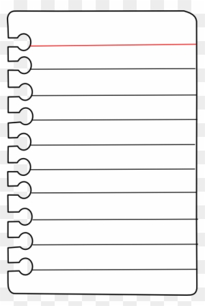 Clip Art Lined Paper Clipart - Clipart Of Notebook Border