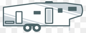 Picture Stock 5th Wheel Camper Clipart - Fifth Wheel Trailer Svg