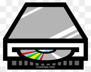 Symbol Of A Cd-rom Player Royalty Free Vector Clip - Uses Of Optical Storage Devices