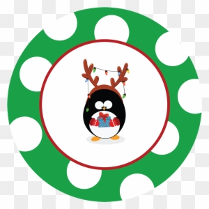 Print Then Cut, Pop It On A Present And You Are All - Christmas Penguin Set Large Mug
