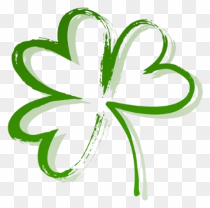 Heart Shamrock Painting Design Pictures On T Shirts - St Patricks Day Clipart Flowers