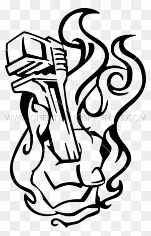 Engine Clipart Crossed Wrench - Wrench Art