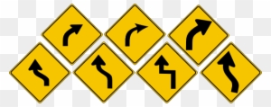 Ulster County Diamond Road - Yellow Diamonds Traffic Sign