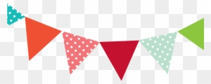 Vector Free Download Bunting Banner Pennon Clip Art - Bunting Banner Clipart Red