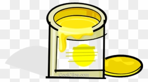 Can Of Yellow Paint Royalty Free Vector Clip Art Illustration - Lata De  Pintura Amarilla Png - Free Transparent PNG Clipart Images Download