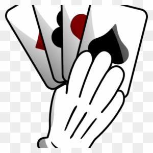 Hand Of Cards Clipart Gloved Hand Of Cards Clip Art - Playing Card Hand Clipart
