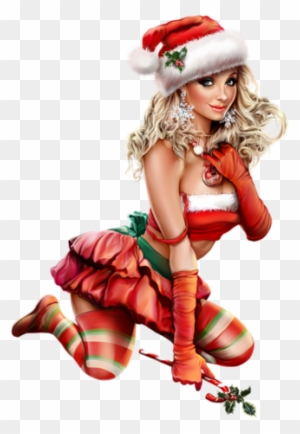 3d Girl, Tube, Clip Art, Santa, Gifs, Christmas, Sexy, - Santa Claus Girl Png