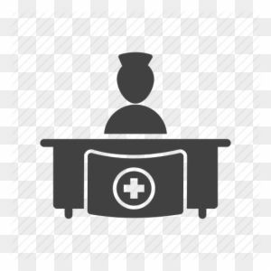 Medical Office Icon Clipart Doctor's Office Computer - Hospital Reception Clip Art