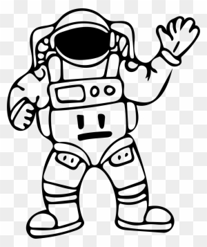 Big Image - Outline Picture Of Astronaut