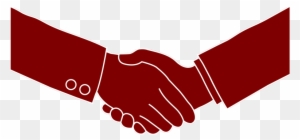 Agreement Clipart Business Handshake Black Silhouette - Clip Art Hand Shake
