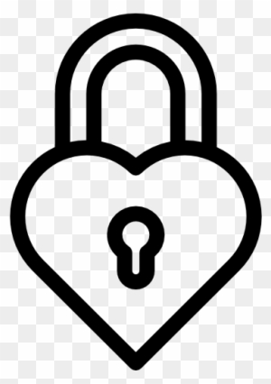Lock Free Shapes Icons - Heart Shaped Lock Clipart