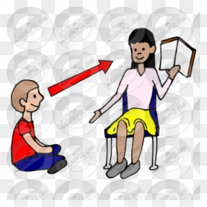 Eyes On Teacher Clipart