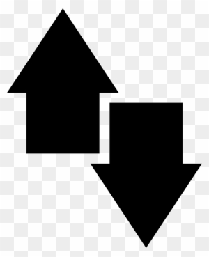 Up And Down Opposite Double Arrows Side By Side Free - Up And Down ...