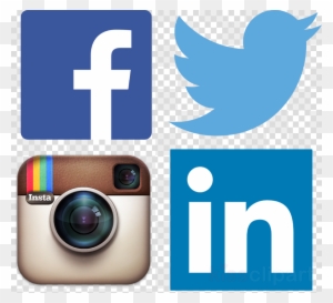 Facebook Twitter Instagram Linkedin Clipart Social - Fb Twitter Instagram Linkedin