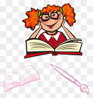 School Days - Free Clip Art Studying