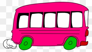 Pink Clipart School Bus - Bus Stop Toy Shop