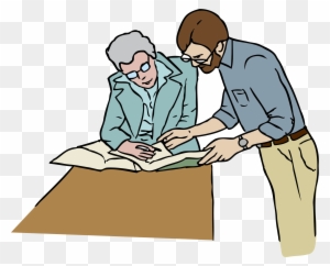 Clipart Reference Desk - Working In Office Clip Art