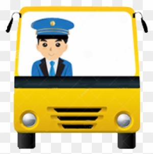 Manage Driver Activities - School Bus Driver Cartoon - Free Transparent PNG  Clipart Images Download