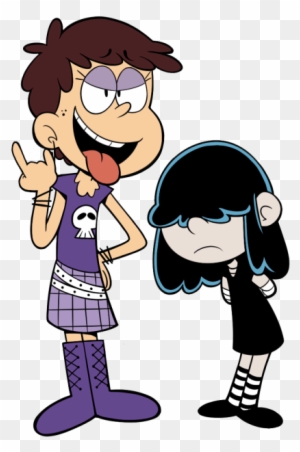 Old School House Cliparts - Loud House Luna And Lucy