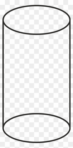 Volume Cilinder Vector - Clipart Black And White Cylinder - Free