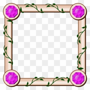 Map Ivy Border - Square Frame Clipart Png