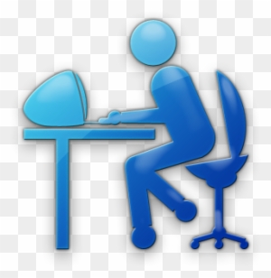 Module - Person Computer Icon Blue