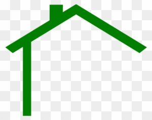 Darker Green House At Vector Online - House Roof Clip Art
