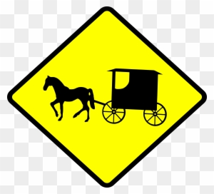Amish Buggies - Slow Signs For Traffic