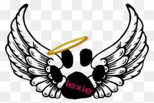 Animal Angel Clip Art - Angel Wings With Halo Animal Angel Clip Art - Angel Wings With Halo