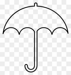 Tool, Protection, Shape, Umbrella, Thin, Outline, Outlined - Umbrella Outline Png