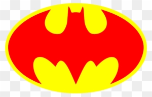Red And Yellow Batman Symbol