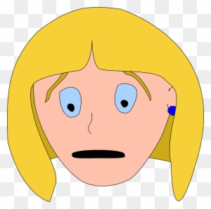 girl scared face cartoon cute 14320022 PNG