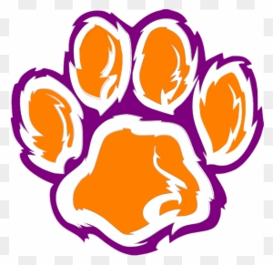 Paw Clipart Lsu Tiger - Clemson Tiger Paw Clipart Png