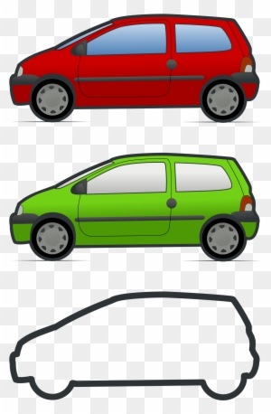 Red And Green Car Icon Png Clipart Download Free Images - Side View Of Car Clipart