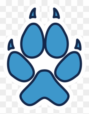 Paw Print - Coyote Paw Print Logo