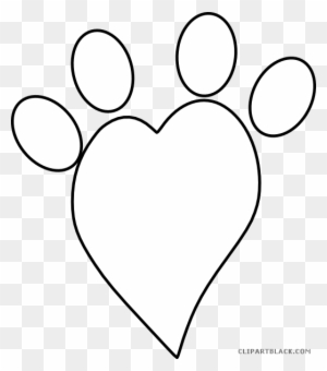 Heart Paw Print Clip Art, Transparent PNG Clipart Images Free Download ...