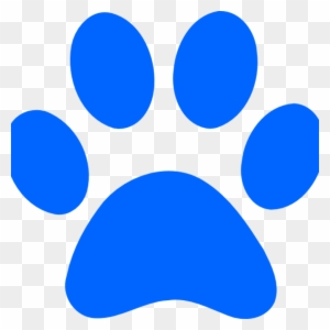 Paw Print Clip Art Blue Paw Print Clip Art At Clker - Lab Paw Print Outline