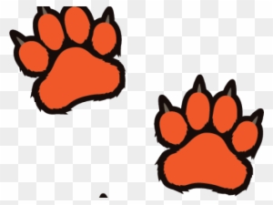 Tiger Paw Stencil - Clemson Tiger Paw Print - Free Transparent PNG ...